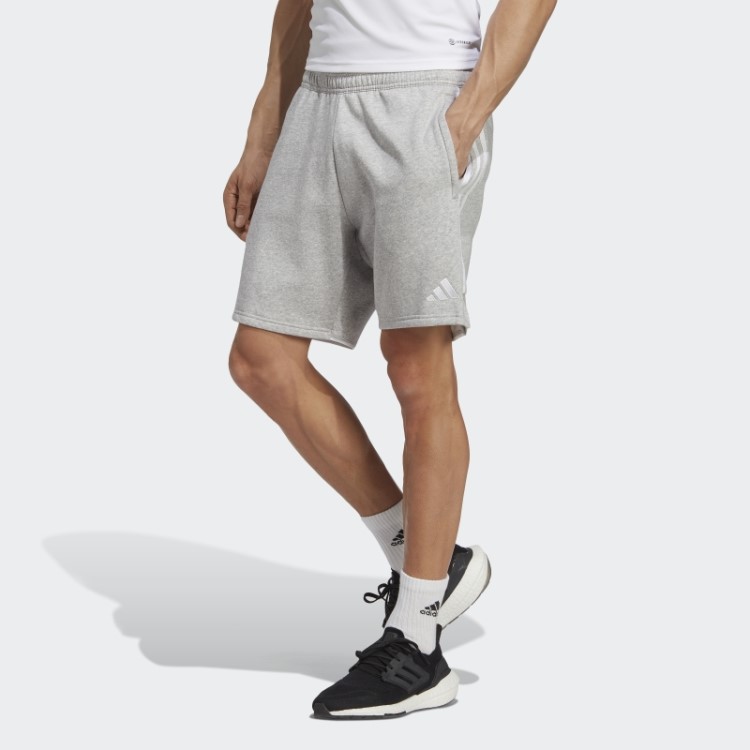 Bermuda De Moletom Adidas Tiro 23 League Cinza Médio