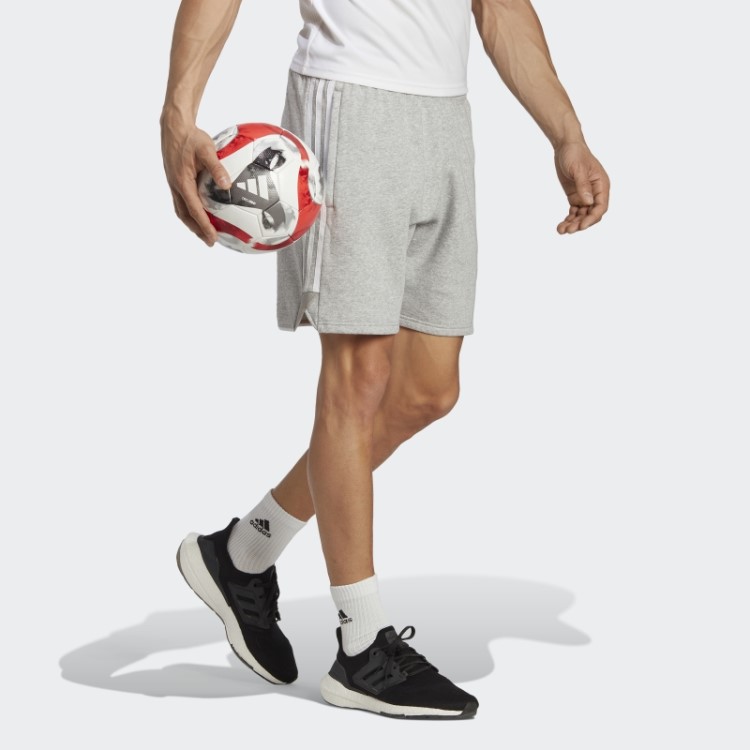 Bermuda De Moletom Adidas Tiro 23 League Cinza Médio