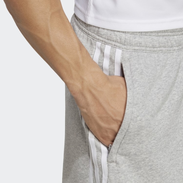 Bermuda De Moletom Adidas Tiro 23 League Cinza Médio