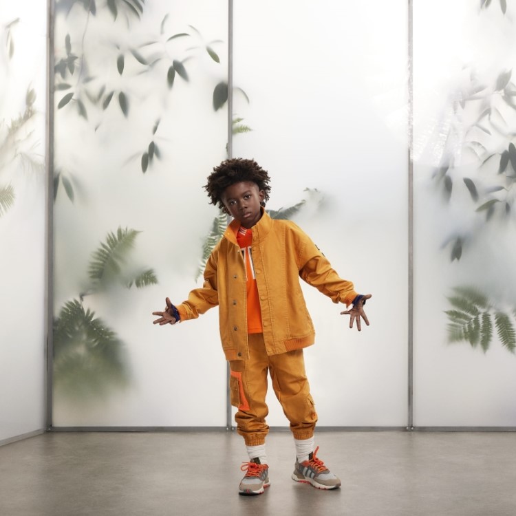 Jogger De Lona Adidas Laranja Focus