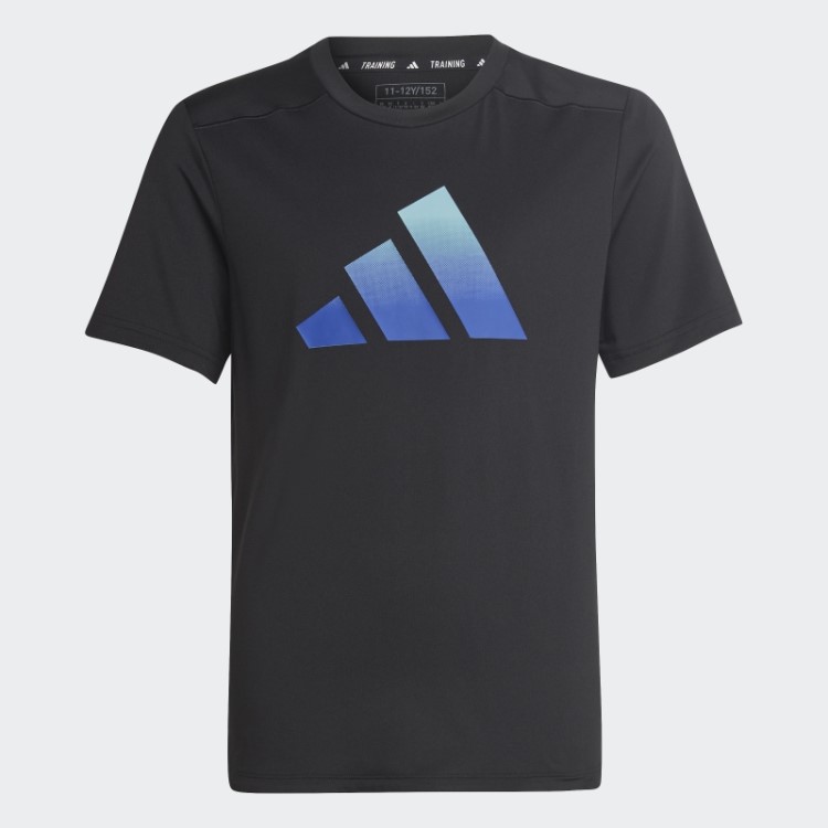Camiseta Preta Adidas Train Icons Aeroready Logo