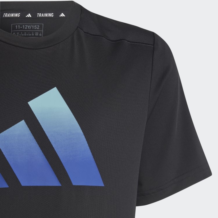 Camiseta Preta Adidas Train Icons Aeroready Logo