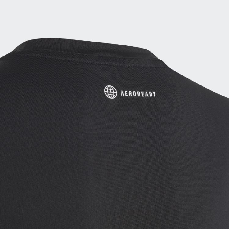 Camiseta Preta Adidas Train Icons Aeroready Logo