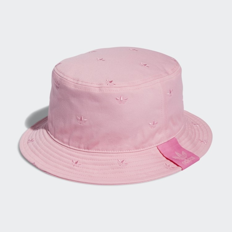 Chapéu Bucket Rosa Claro Com Estampa Trefoil Adidas