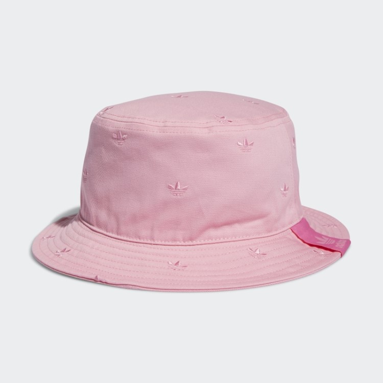 Chapéu Bucket Rosa Claro Com Estampa Trefoil Adidas