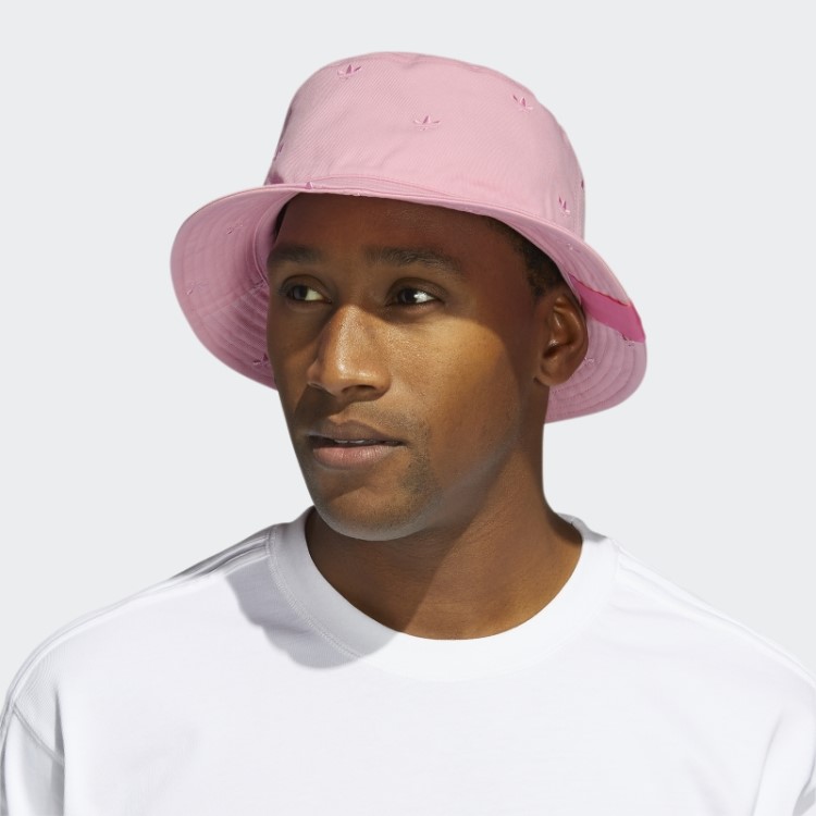 Chapéu Bucket Rosa Claro Com Estampa Trefoil Adidas