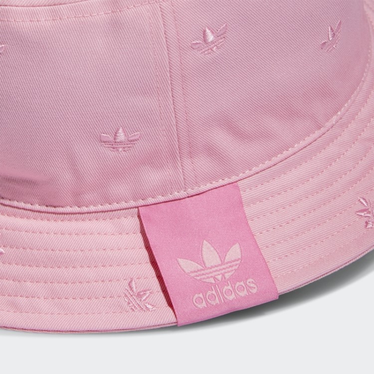 Chapéu Bucket Rosa Claro Com Estampa Trefoil Adidas