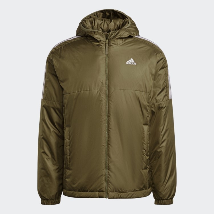 Jaqueta Com Capuz Isolada Adidas Essentials Oliva