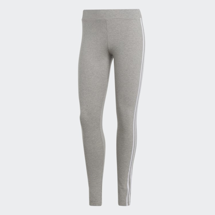 Legging Com As Três Listras Adicolor Classics Cinza Médio Adidas