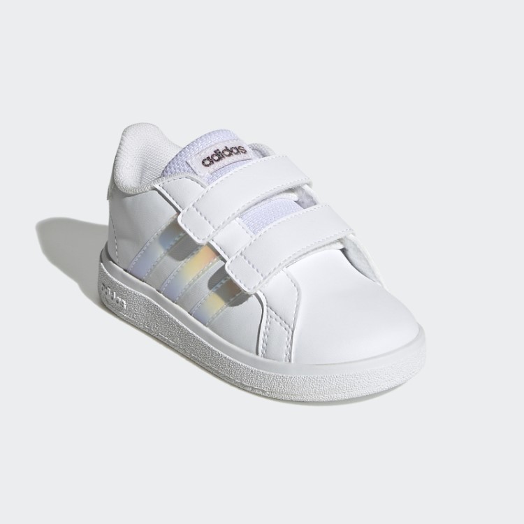 Adidas Grand Court Lifestyle Court Hook And Loop Shoes Branco
