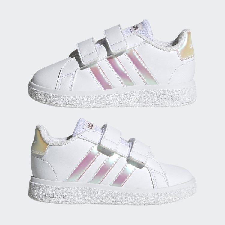 Adidas Grand Court Lifestyle Court Hook And Loop Shoes Branco