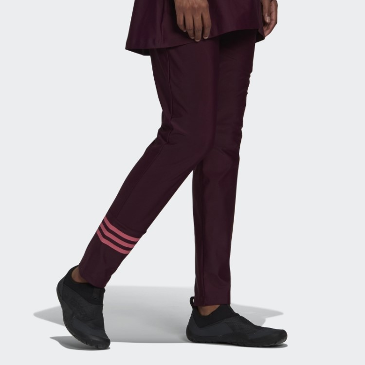 Calça De Banho Com As Três Listras Marrom Adidas