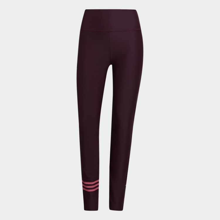 Calça De Banho Com As Três Listras Marrom Adidas