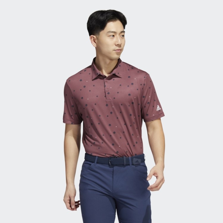 Ultimate365 Camisa Polo Com Estampa Allover Bordô Adidas
