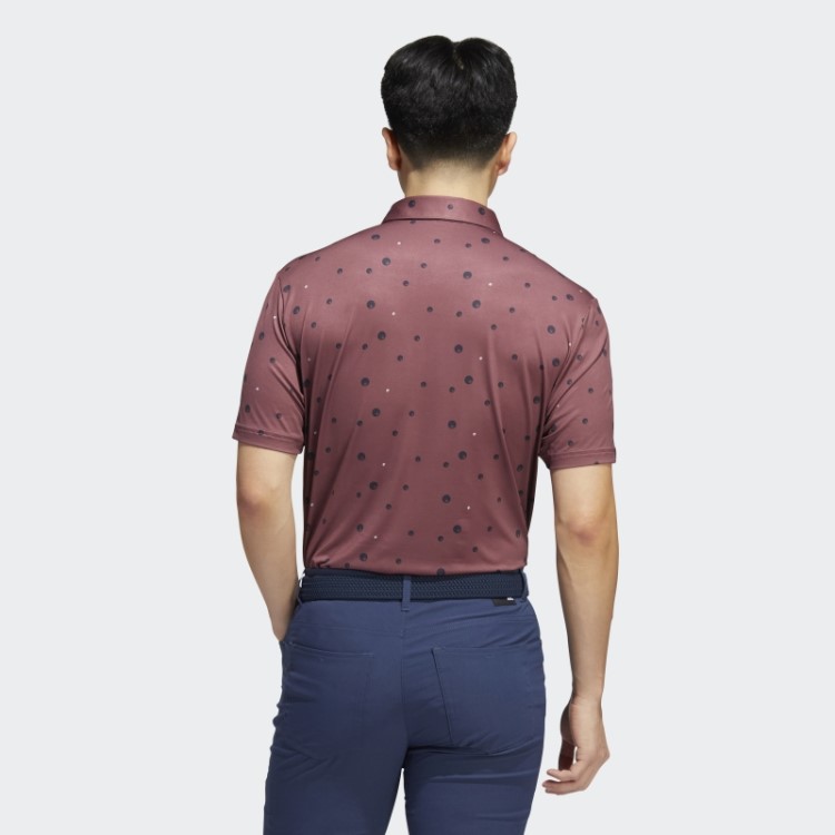 Ultimate365 Camisa Polo Com Estampa Allover Bordô Adidas