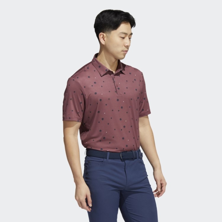 Ultimate365 Camisa Polo Com Estampa Allover Bordô Adidas