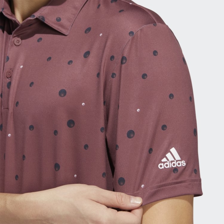Ultimate365 Camisa Polo Com Estampa Allover Bordô Adidas