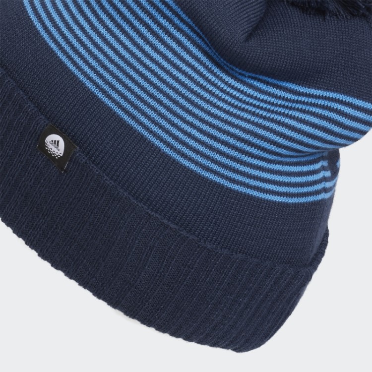 Gorro Adidas Golf Com Pompom Azul Marinho