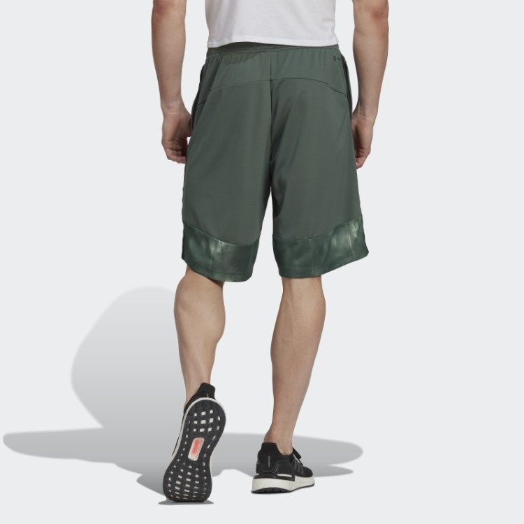 Short De Treino Adidas Aeroready Com Estampa De Giz De óxido Verde