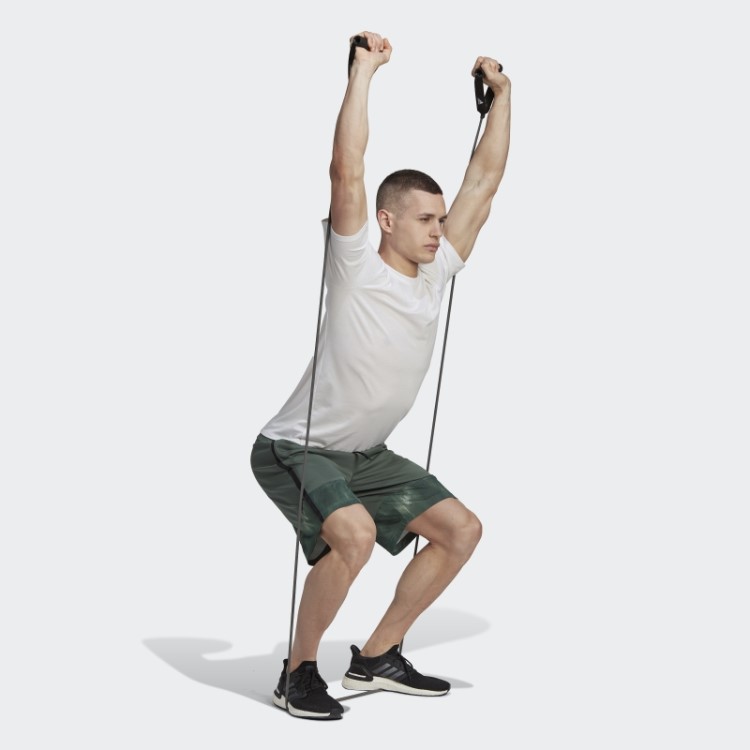 Short De Treino Adidas Aeroready Com Estampa De Giz De óxido Verde