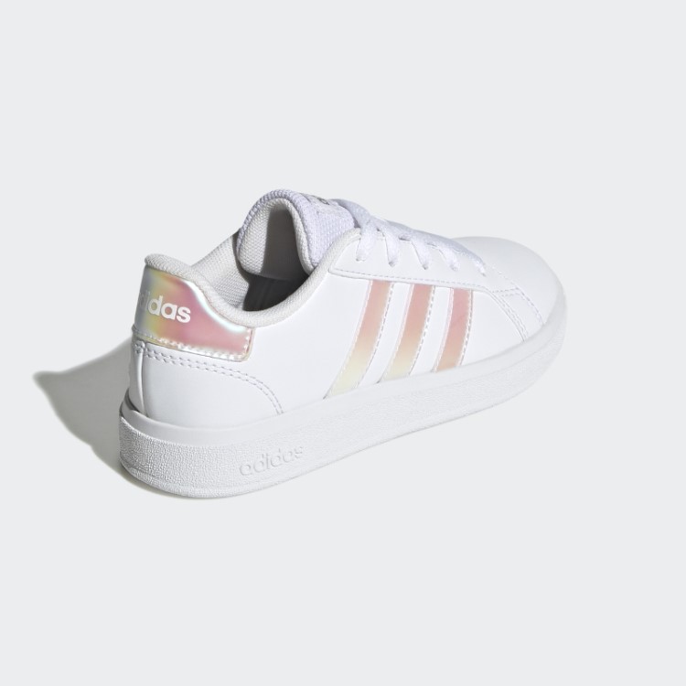 Grand Court Estilo De Vida Tênis De Renda Adidas Branco