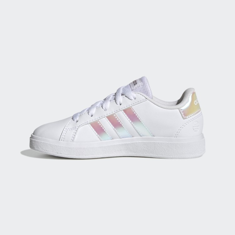 Grand Court Estilo De Vida Tênis De Renda Adidas Branco