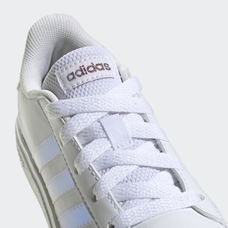 Grand Court Estilo De Vida Tênis De Renda Adidas Branco