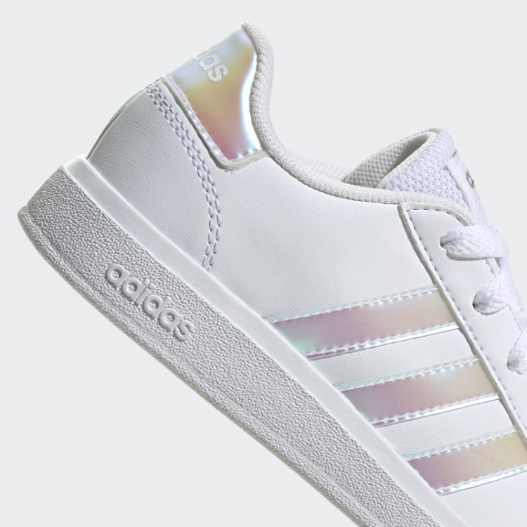 Grand Court Estilo De Vida Tênis De Renda Adidas Branco