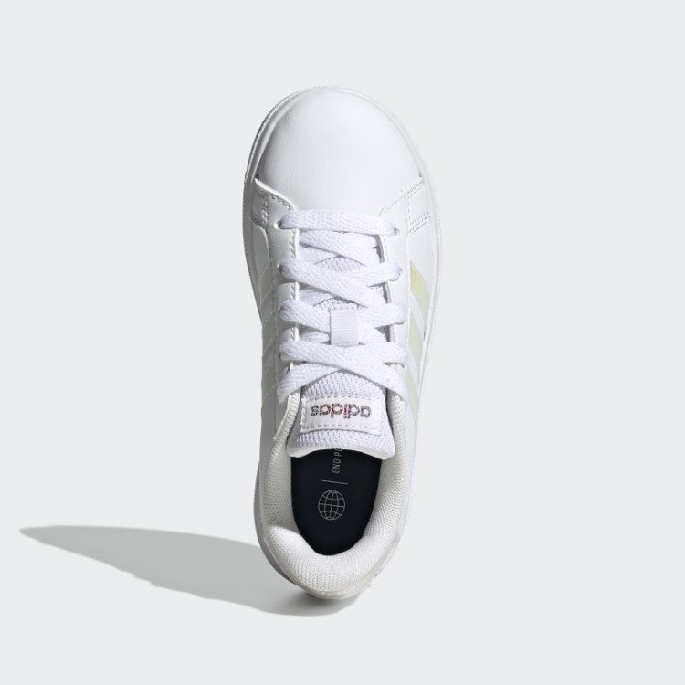 Adidas Grand Court Estilo De Vida Tênis De Renda Branco
