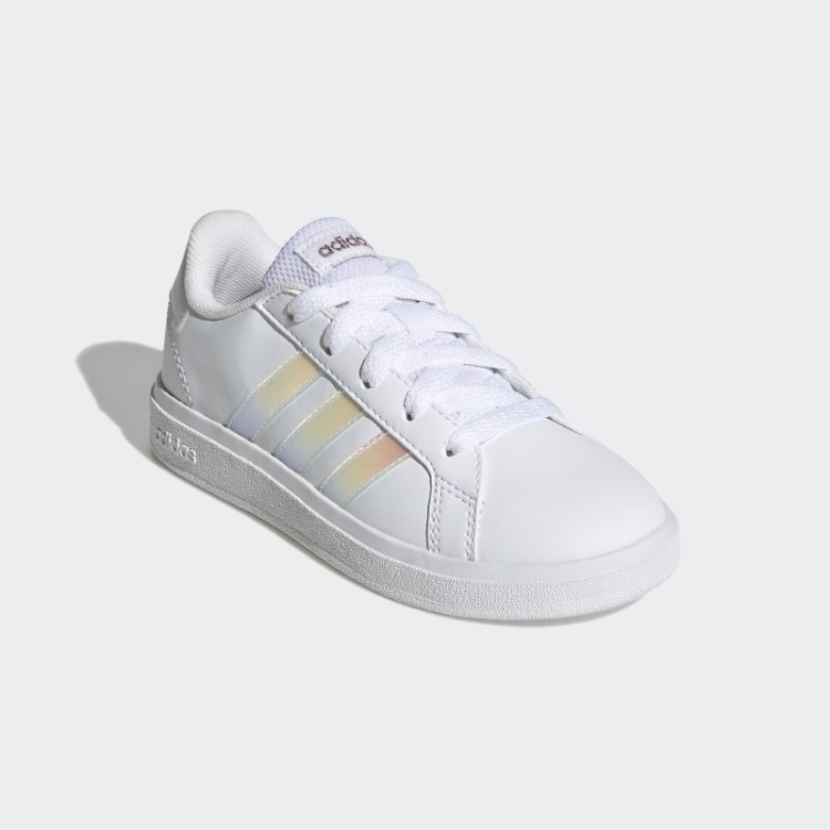 Adidas Grand Court Estilo De Vida Tênis De Renda Branco