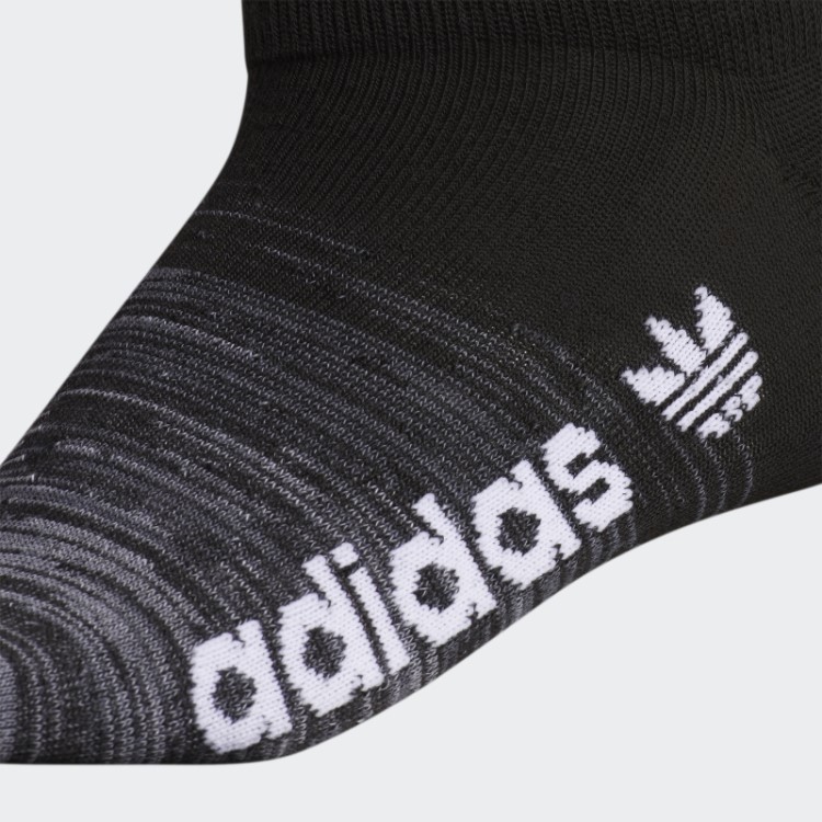 Meias Pretas Adidas Superlite Gradiente No-show 6 Pares