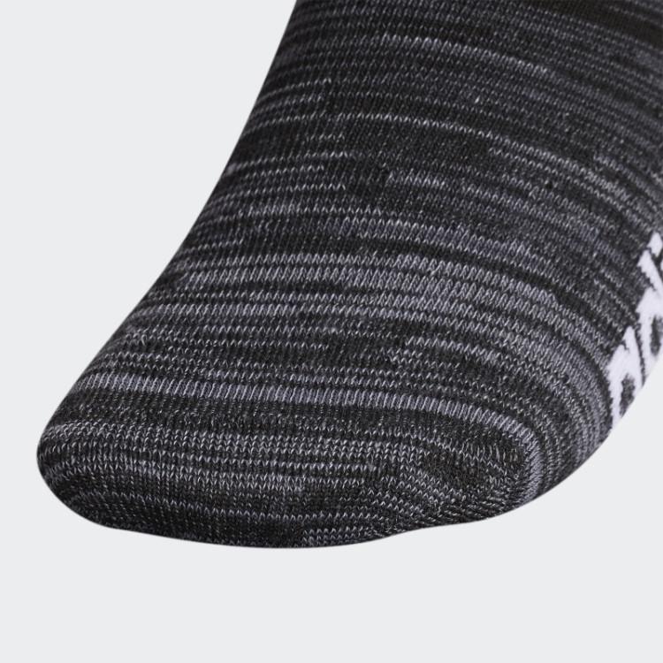 Meias Pretas Adidas Superlite Gradiente No-show 6 Pares