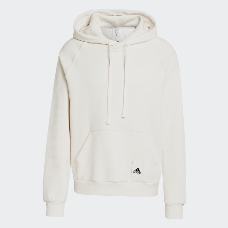 Moletom Com Capuz Branco Adidas Lounge