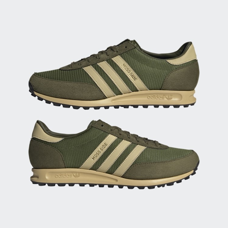 Tênis Lateral Adidas Musgo Verde Poeira