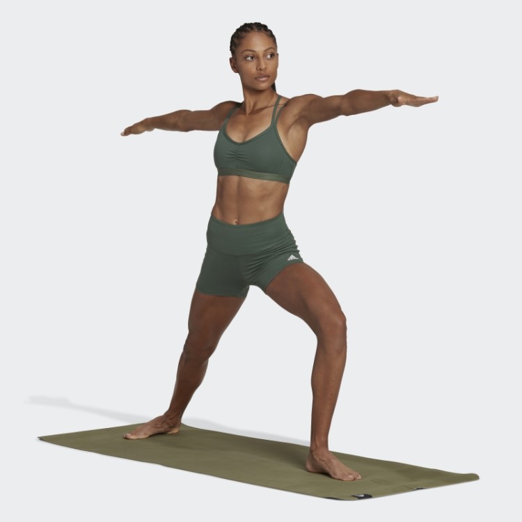 Leggings Curtas De Cintura Alta Essenciais Para Ioga Adidas Verde
