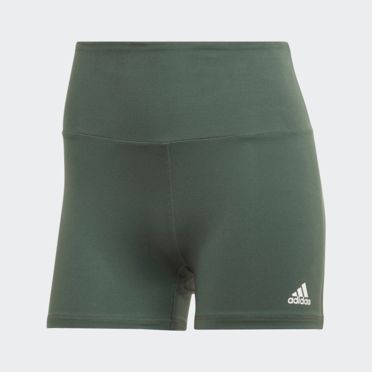 Leggings Curtas De Cintura Alta Essenciais Para Ioga Adidas Verde