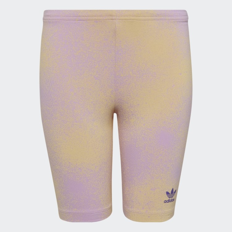 Bermuda De Ciclismo Lilás Com Estampa Gráfica Adidas