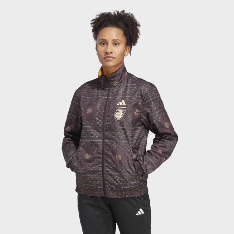 Jaqueta Hino Da Jamaica Dourada Adidas