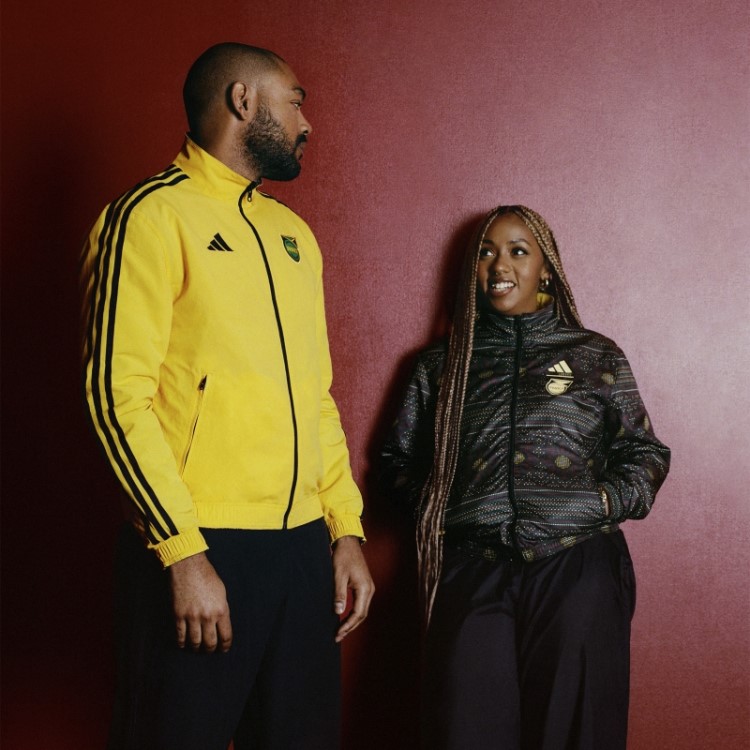 Jaqueta Hino Da Jamaica Dourada Adidas