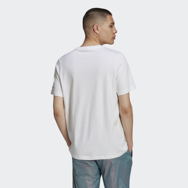 Camiseta Branca Adicolor Com Trevo Quebrado Adidas