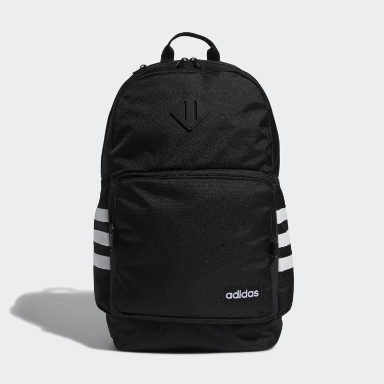 Clássica Mochila Com As Três Listras Preta Adidas