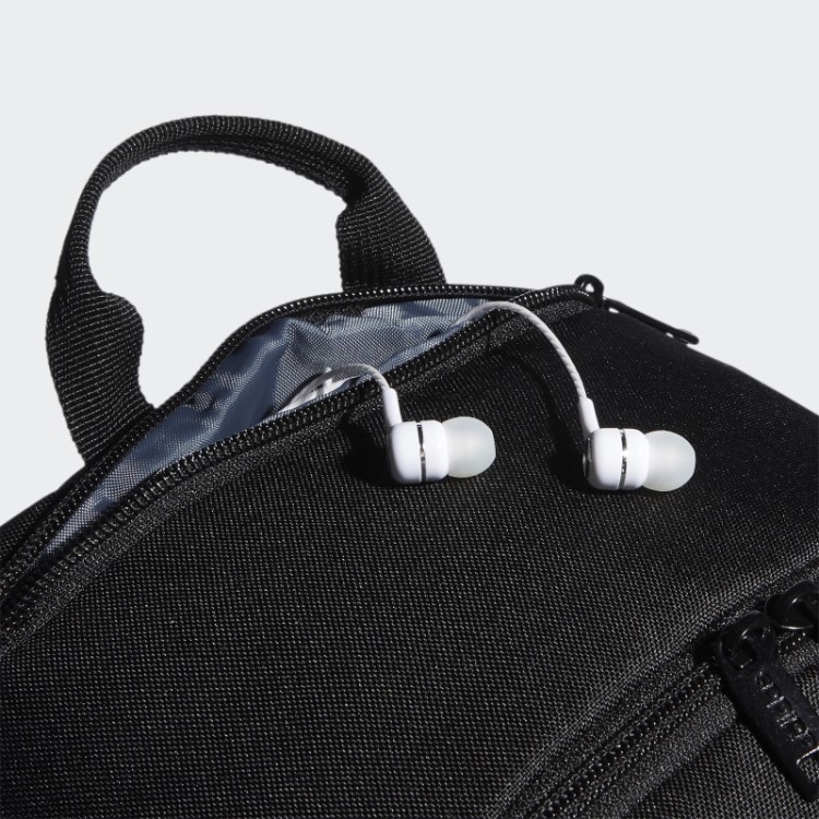 Clássica Mochila Com As Três Listras Preta Adidas