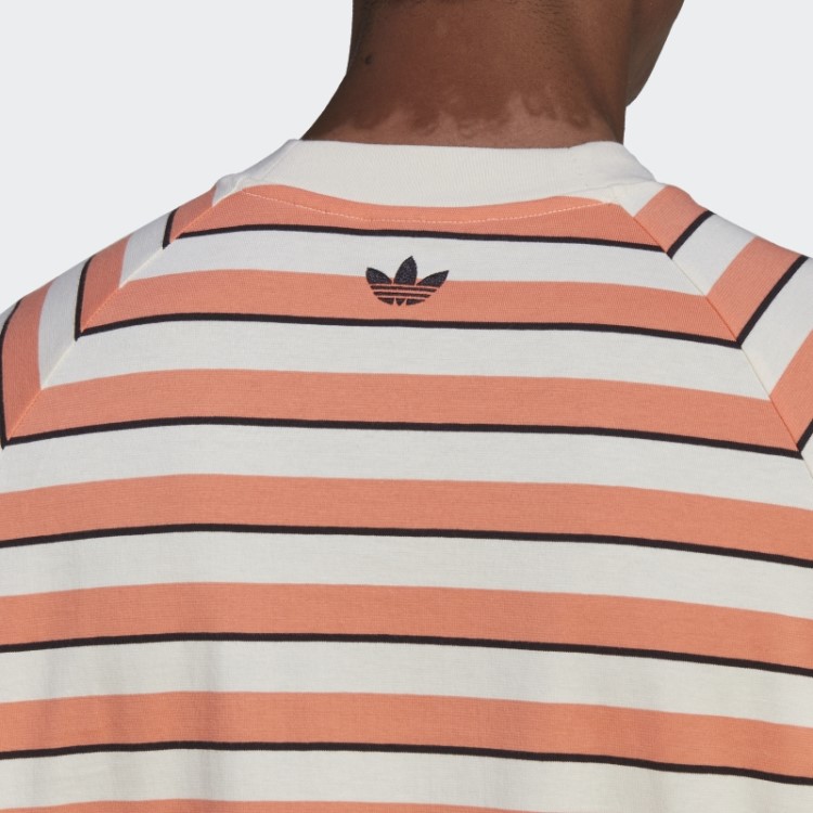 Camiseta Com Bolso Listrado Coral Adidas