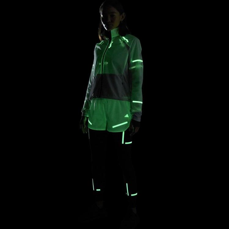 Calção De Corrida Branco Reflect At Night X-city Adidas