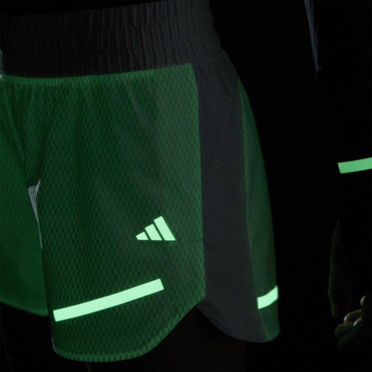 Calção De Corrida Branco Reflect At Night X-city Adidas