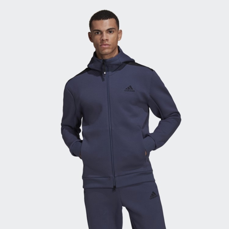 Adidas Z.n.e. Moletom Com Capuz Marinho Quente