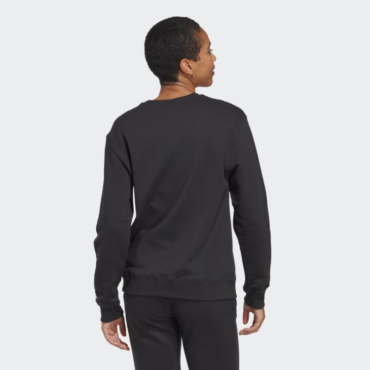 Sweatshirt French Terry Linear Black Essentials Adidas