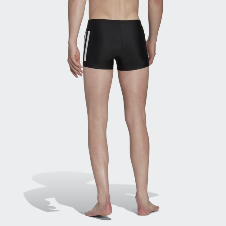Cueca Boxer Preta Adidas Com As Três Listras Pretas