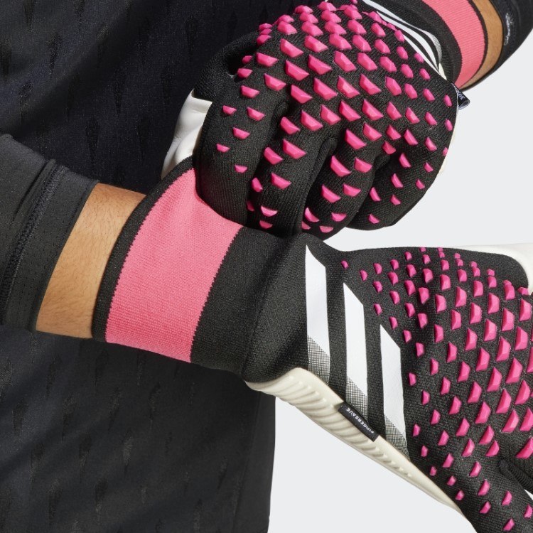 Luvas De Goleiro Adidas Predator Pro Fingersave Pretas