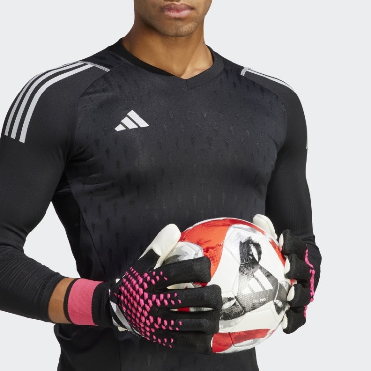 Luvas De Goleiro Adidas Predator Pro Fingersave Pretas